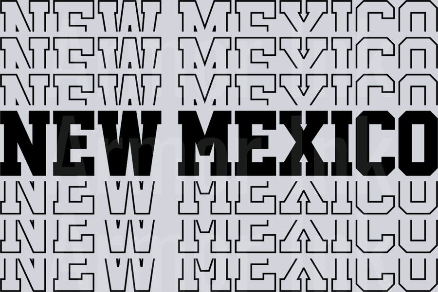 New Mexico Echo DTF transfer