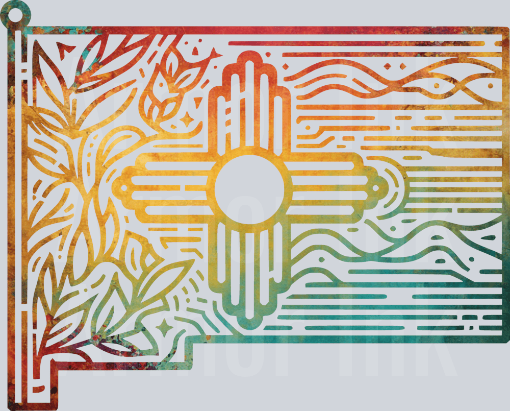 New Mexico Flag Colorsplash