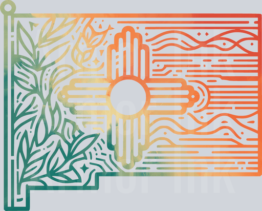 New Mexico Flag Colorsplash