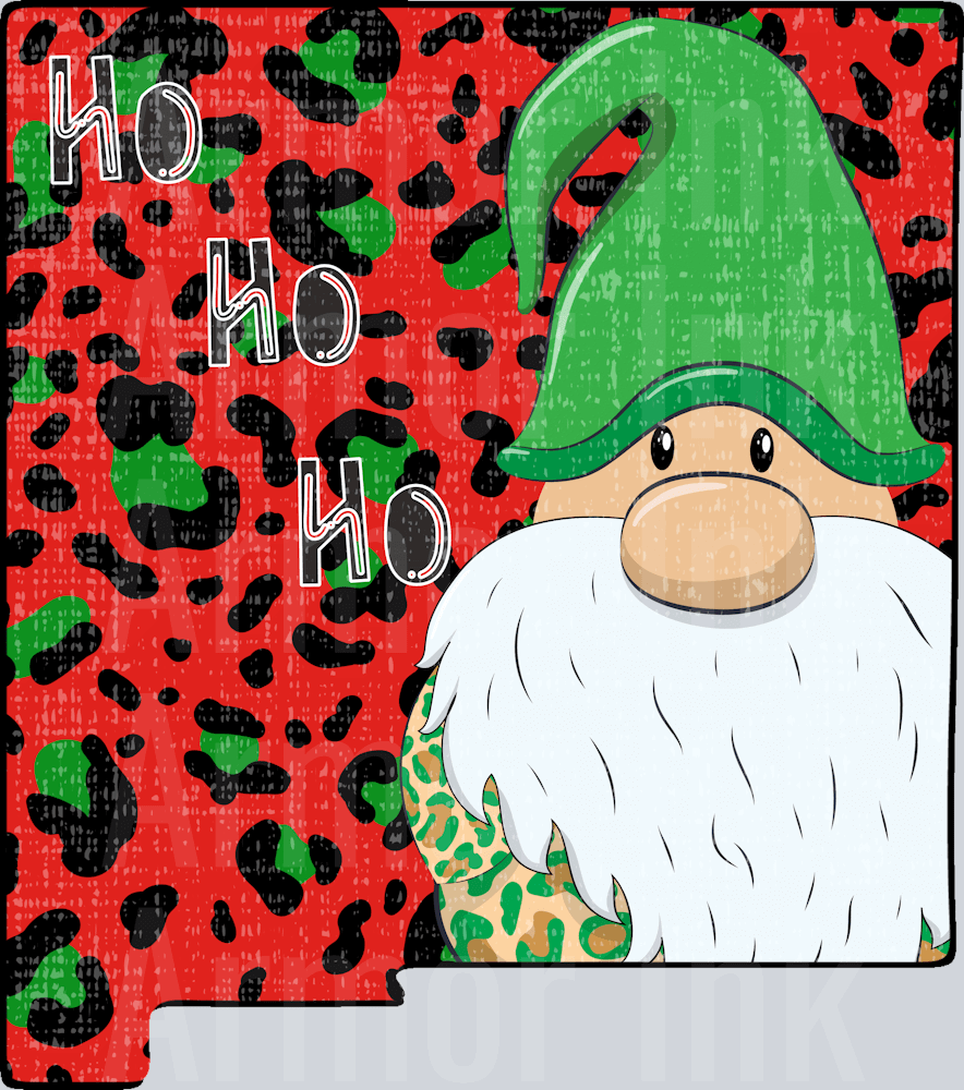 New Mexico Ho Ho Ho DTF transfer