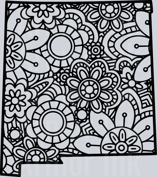 New Mexico Mandala Zentangle
