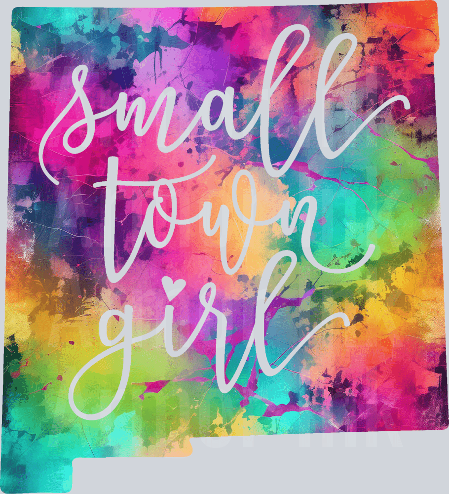 New Mexico Small Town Girl Colorsplash