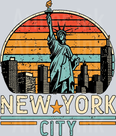 New York City Vintage DTF transfer