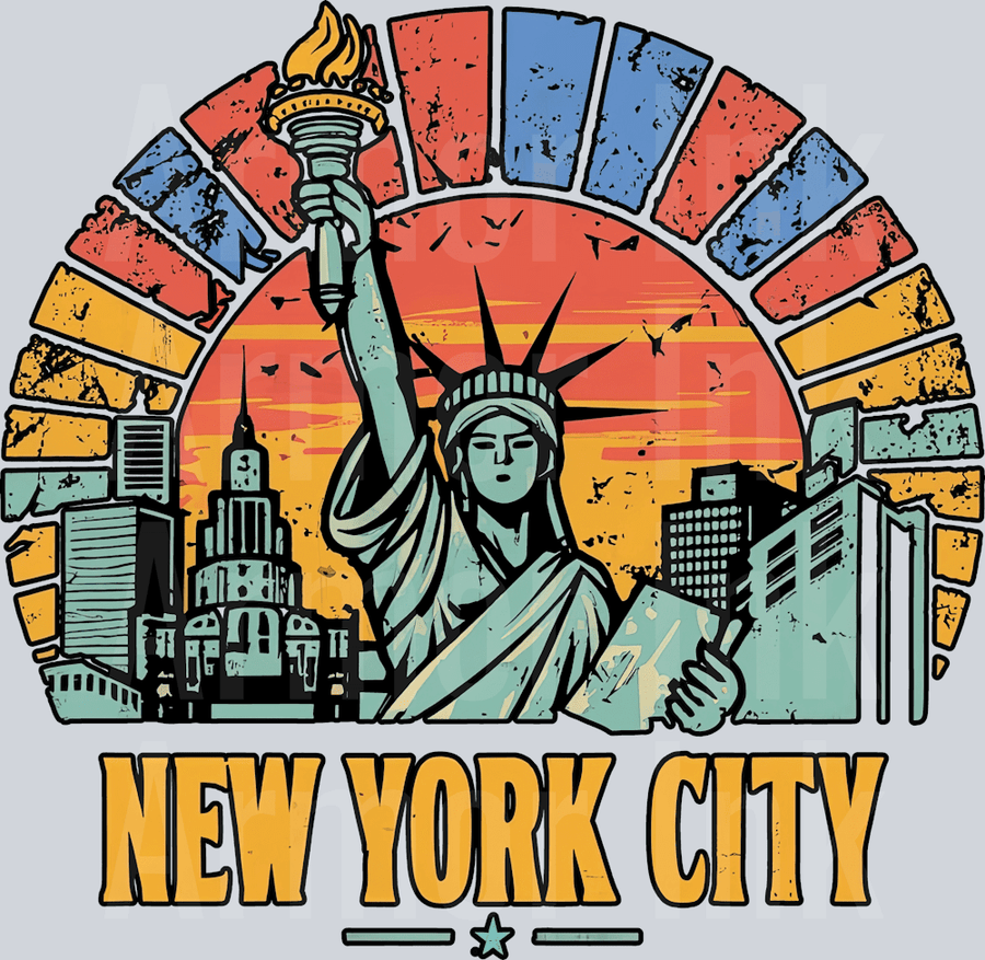 New York City Vintage DTF transfer
