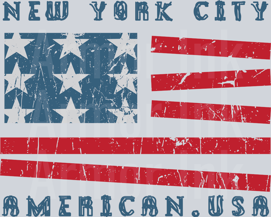 NYC American USA DTF transfer