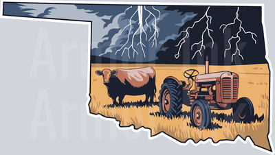 Oklahoma Tornado DTF transfer