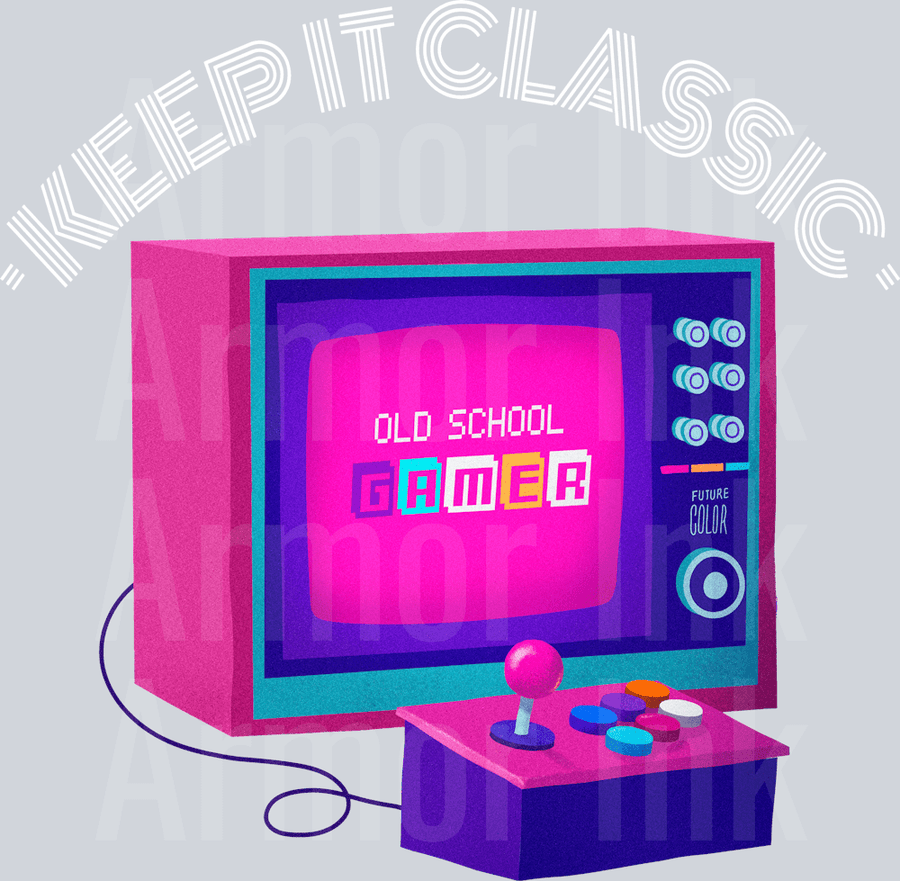 Old School Gamer DTF transfer