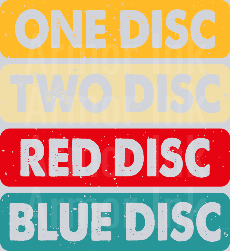 Disc Red Color Disc Set: One Disc, Two Disc, Red and Blue Options