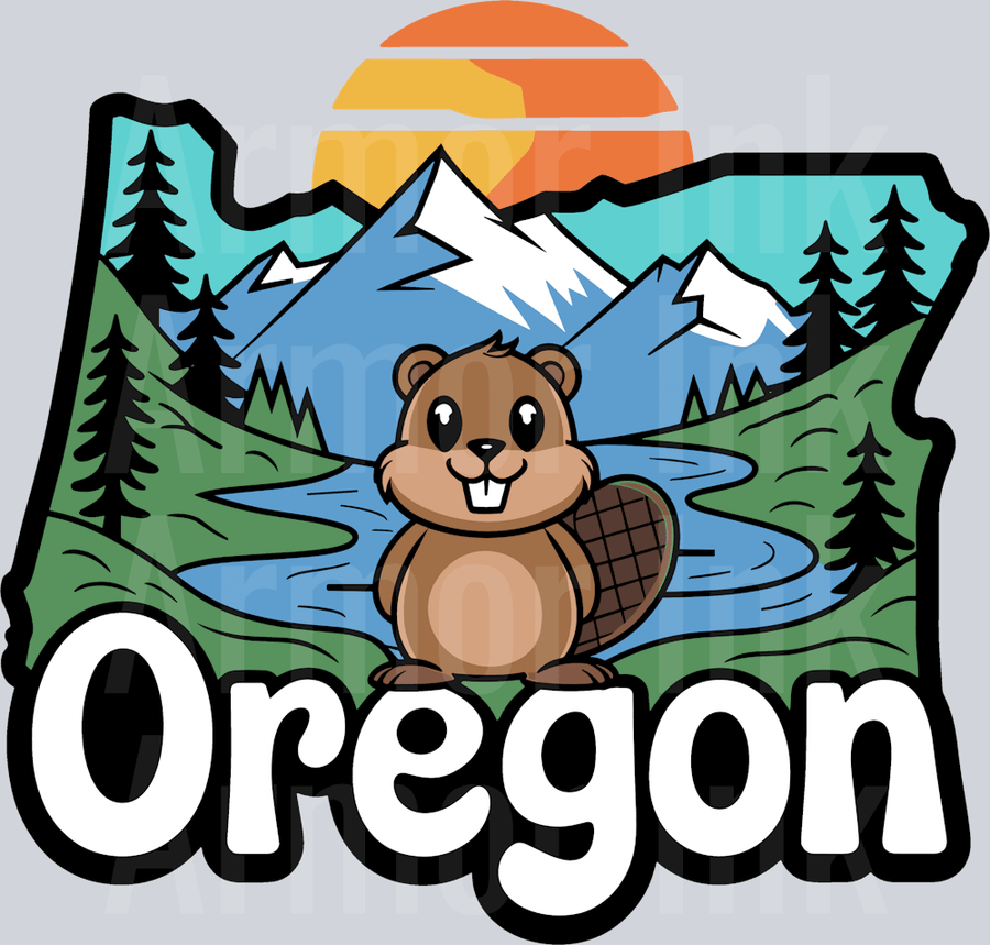 Oregon Beaver DTF transfer