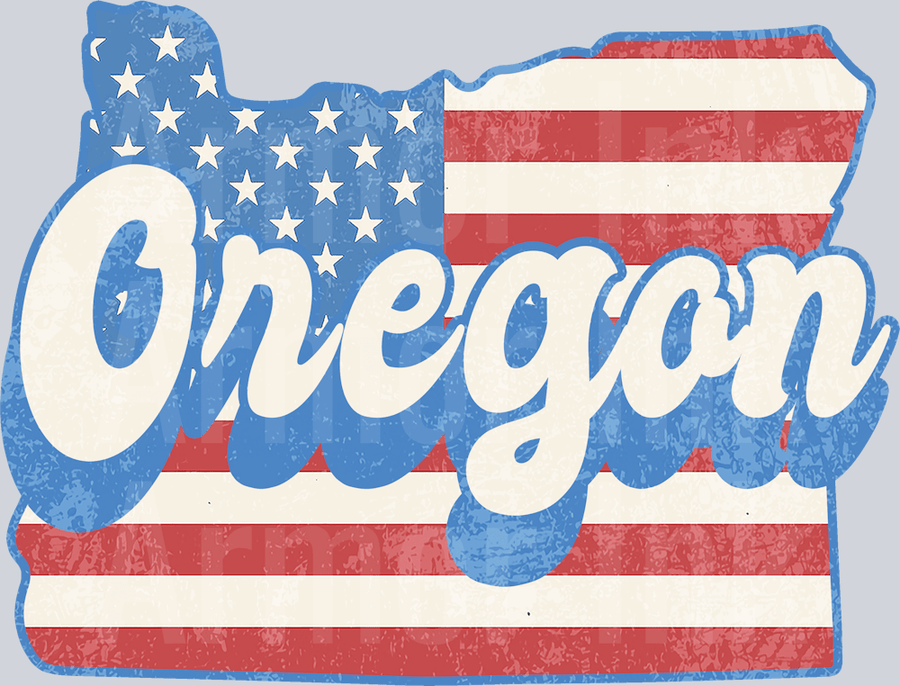 Oregon Flag DTF transfer