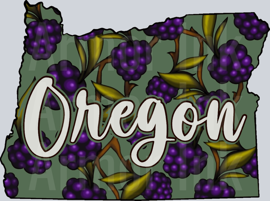 Oregon Grapes DTF transfer