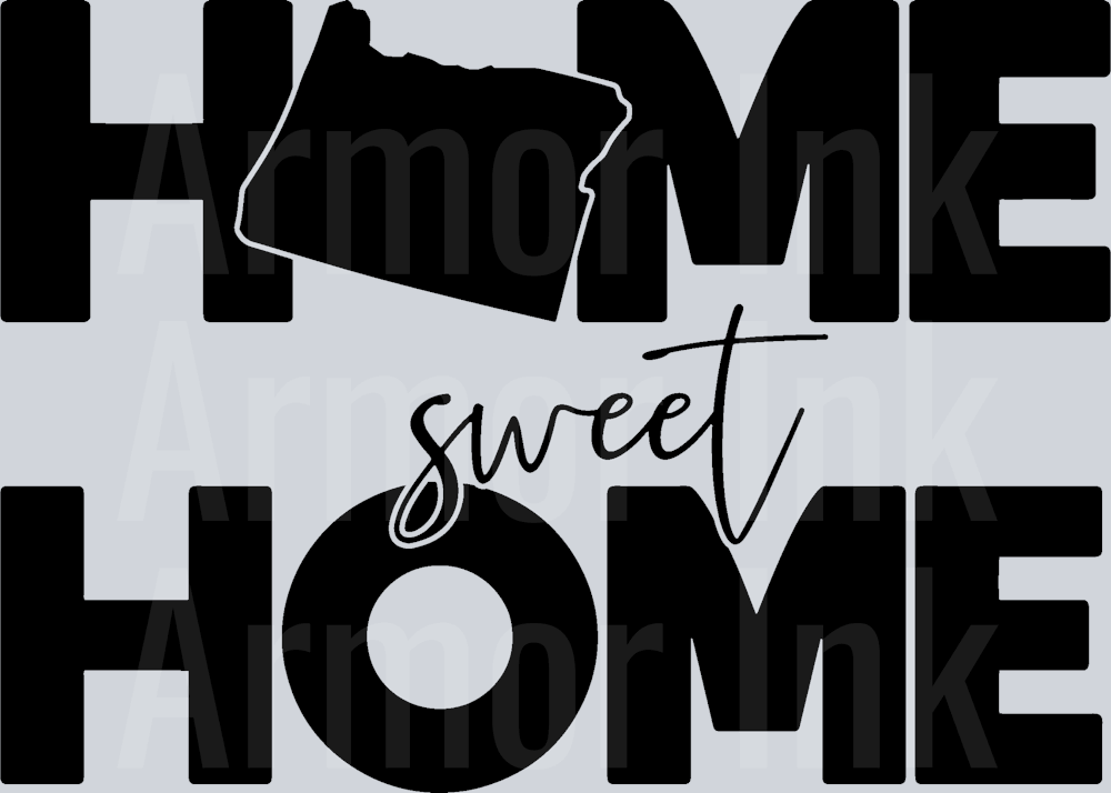 Oregon Home Sweet Home DTF transfer