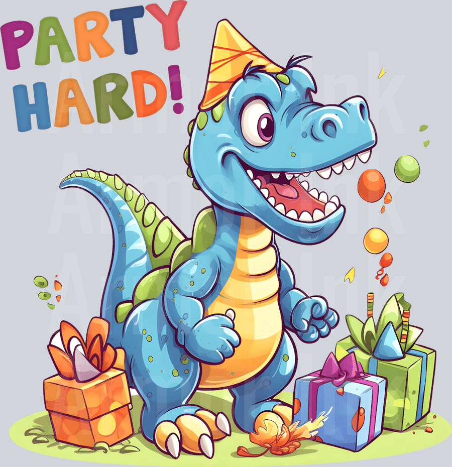 Party Hard DTF transfer