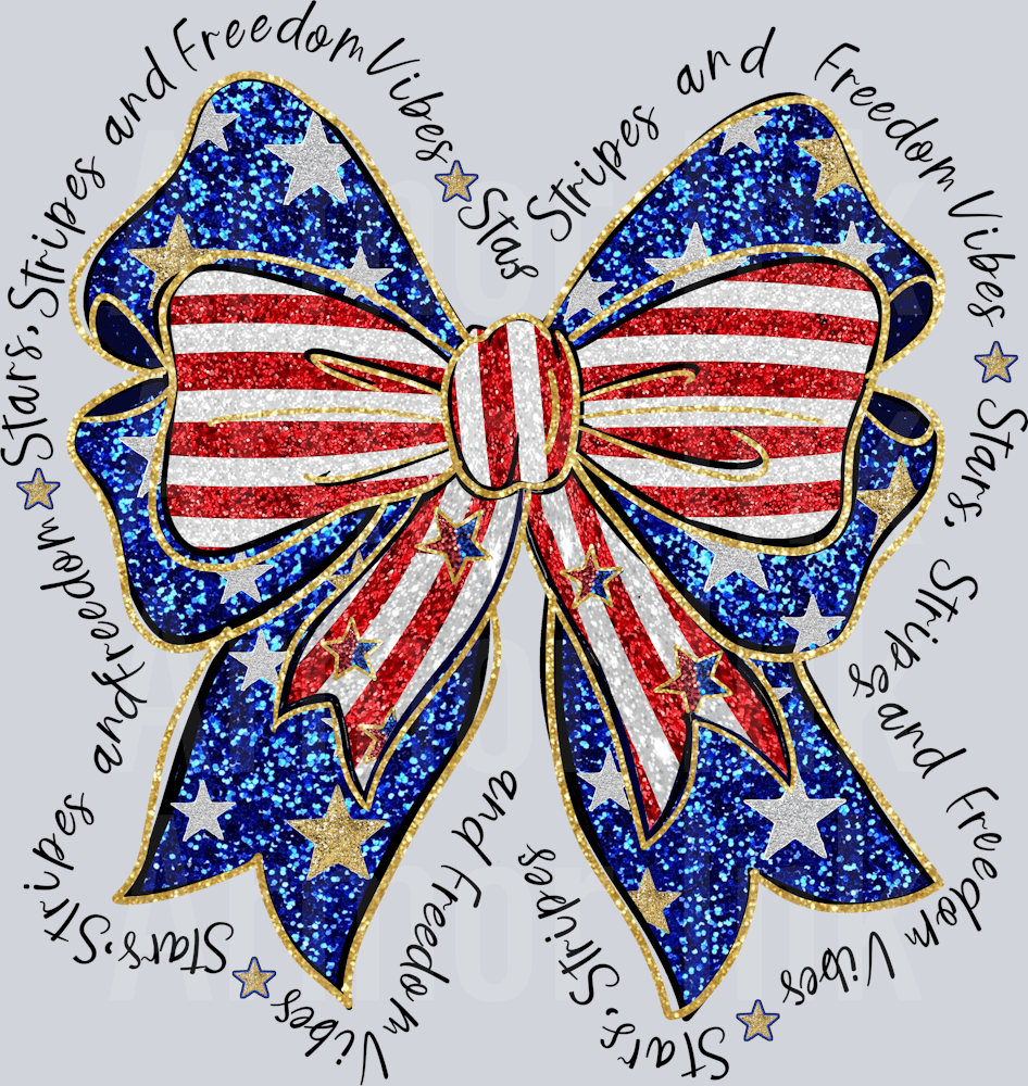 Patriotic Bow Sequin