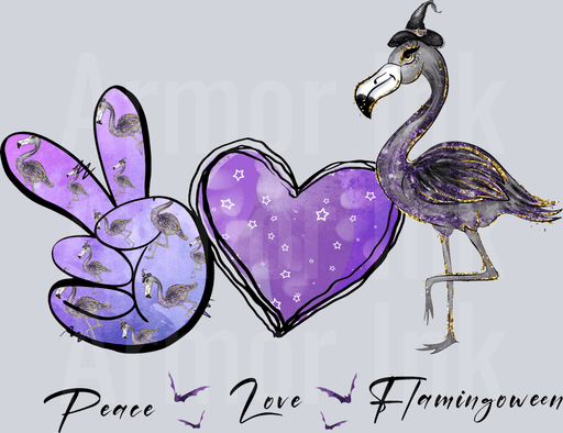 Peace Love Flamingos
