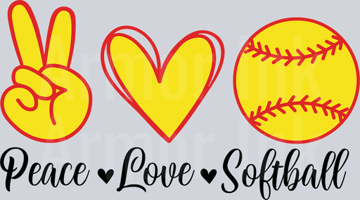 Peace Love Softball