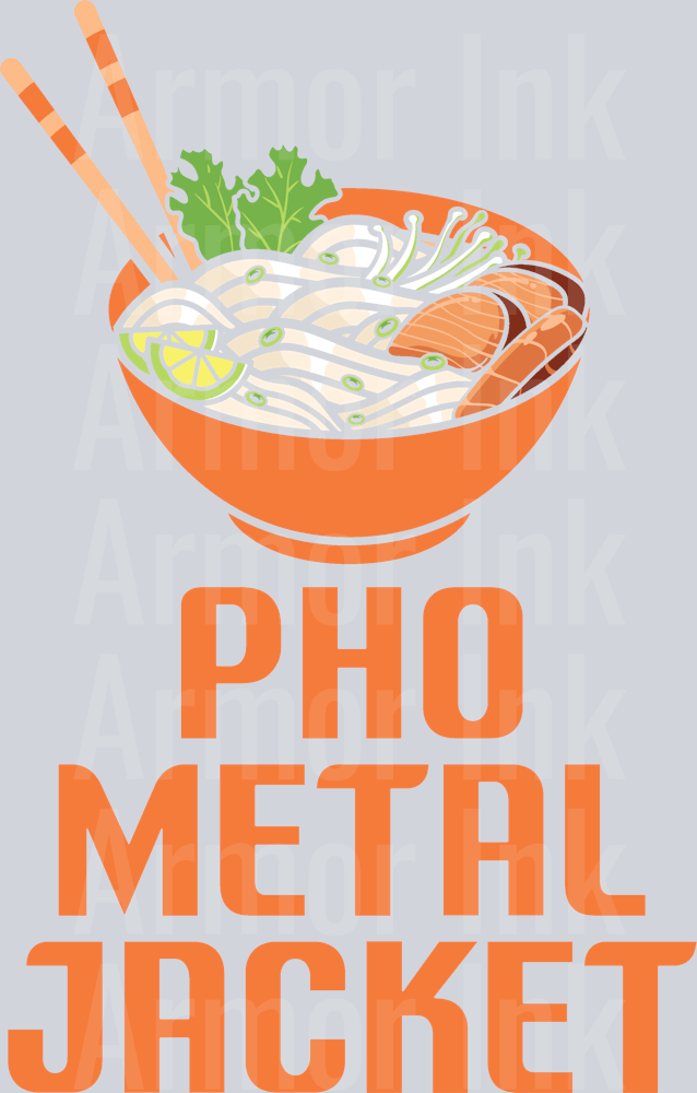 Pho Metal Jacket DTF transfer