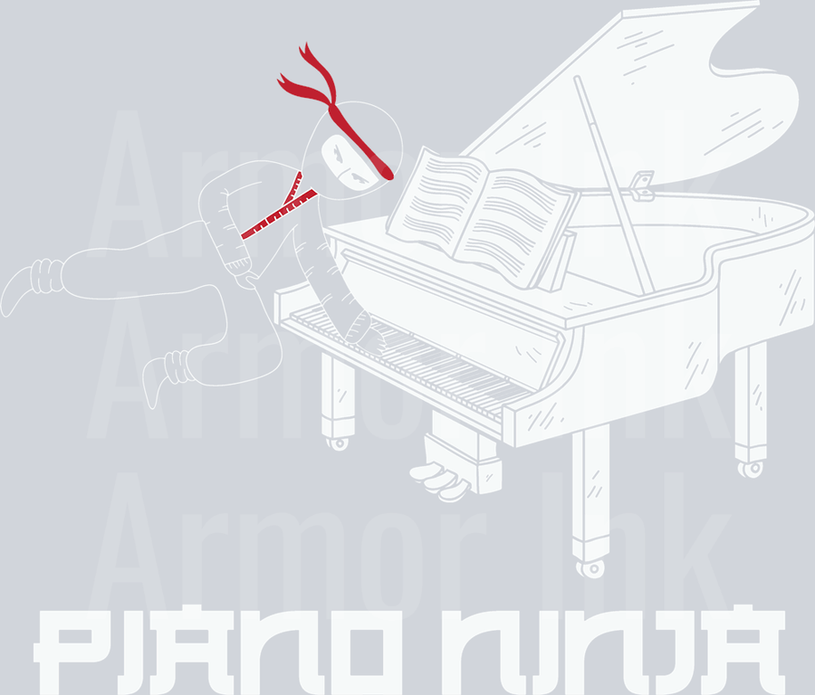 Piano Ninja DTF transfer