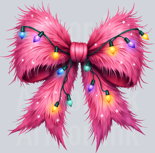 Pink Christmas Coquette Bow