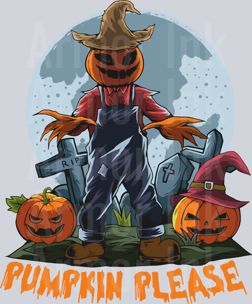 Pumpkin Please DTF transfer