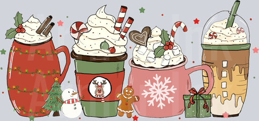 Retro Christmas Mugs