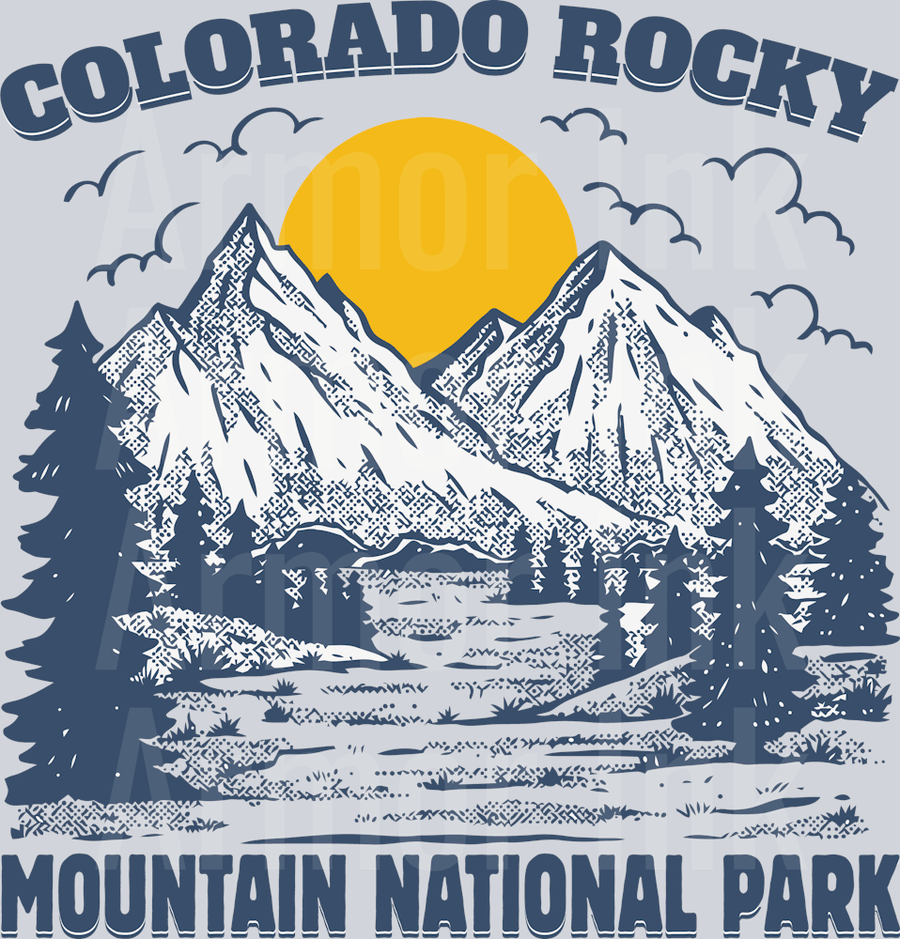 Rocky Mountain National Park DTF transfer