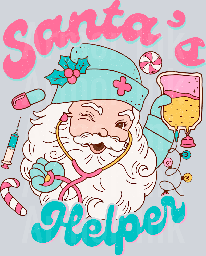 Santas Helper DTF transfer