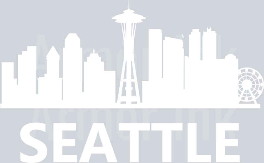 Seatle White DTF transfer