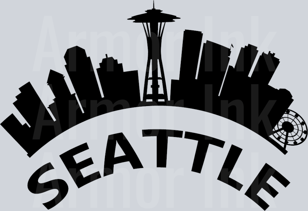 Seattle Black Rounded