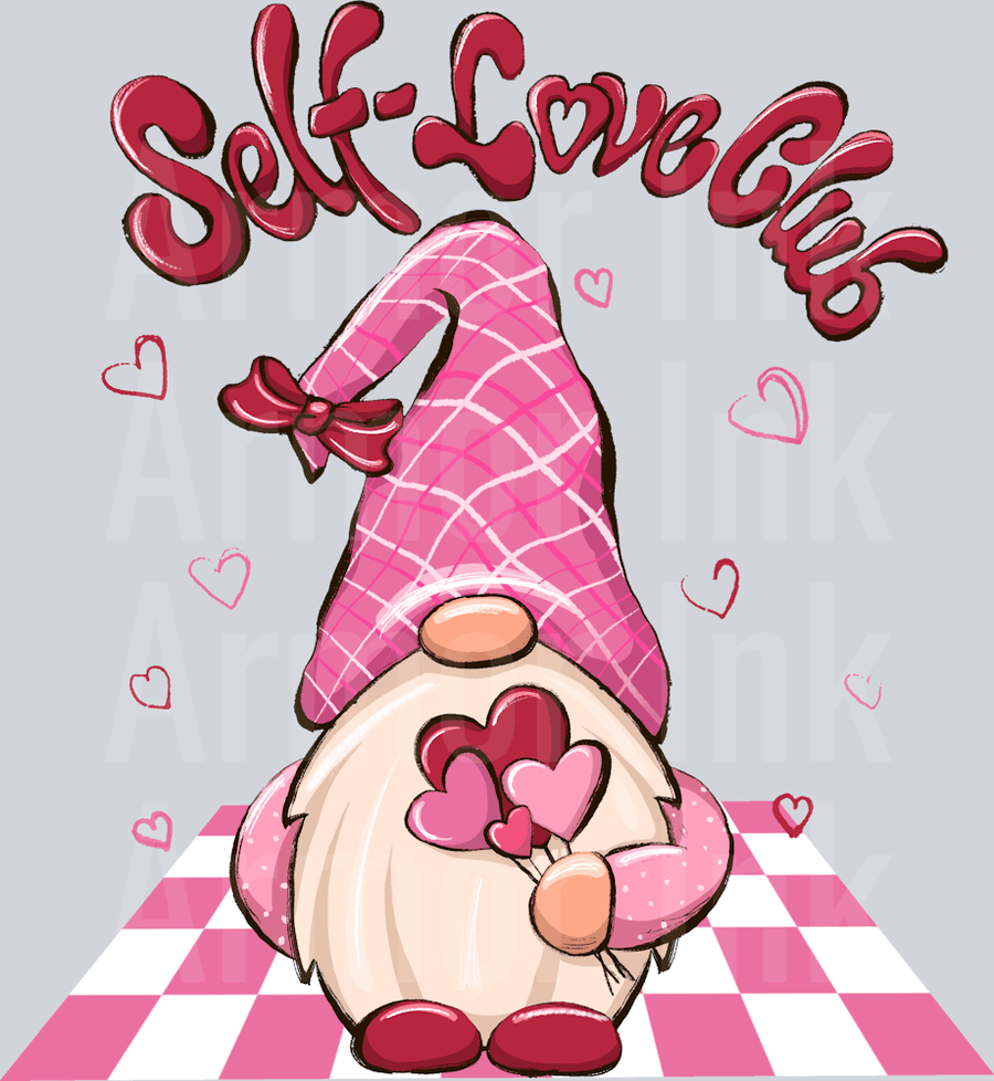 Self Love Club DTF transfer