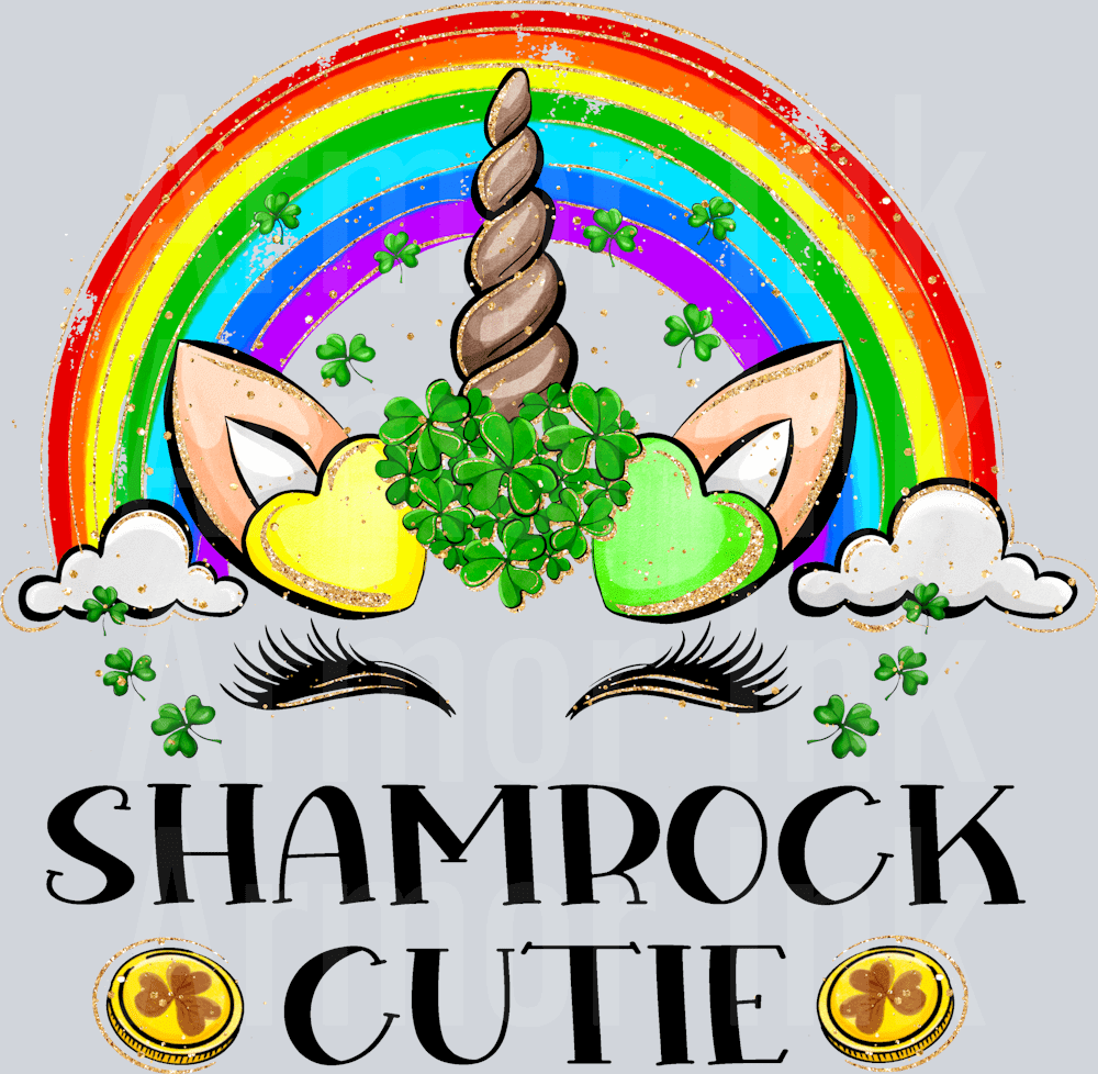 Shamrock Cutie DTF transfer