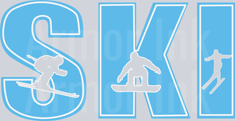 Ski DTF transfer