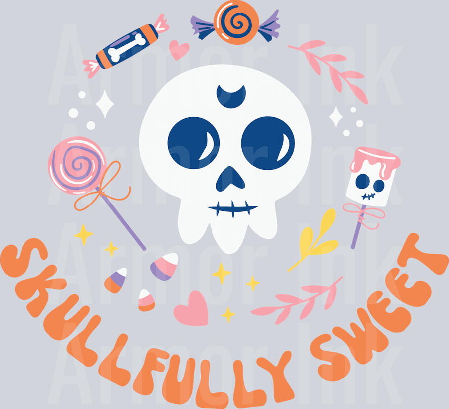 Skullfully Sweet DTF transfer
