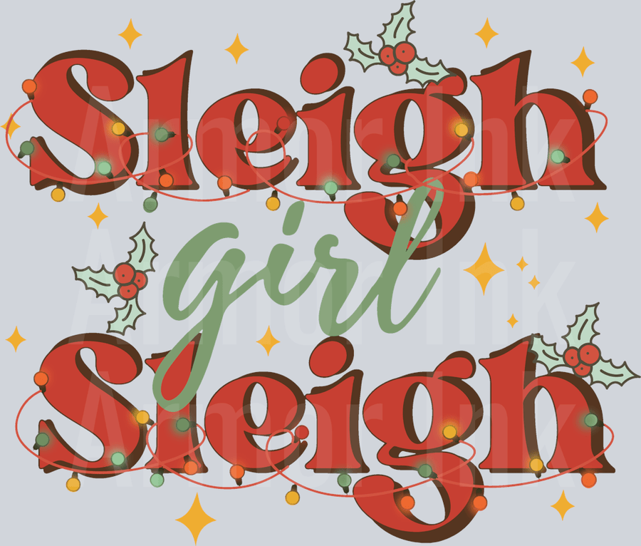 Sleigh Girl Sleigh DTF transfer