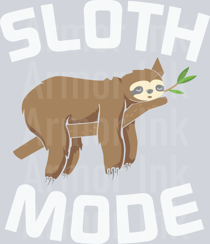 Sloth Mode DTF transfer