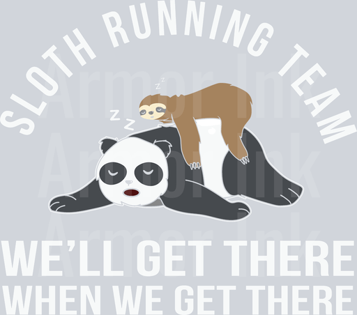 Sloth Running team We'll Get There When We Get There