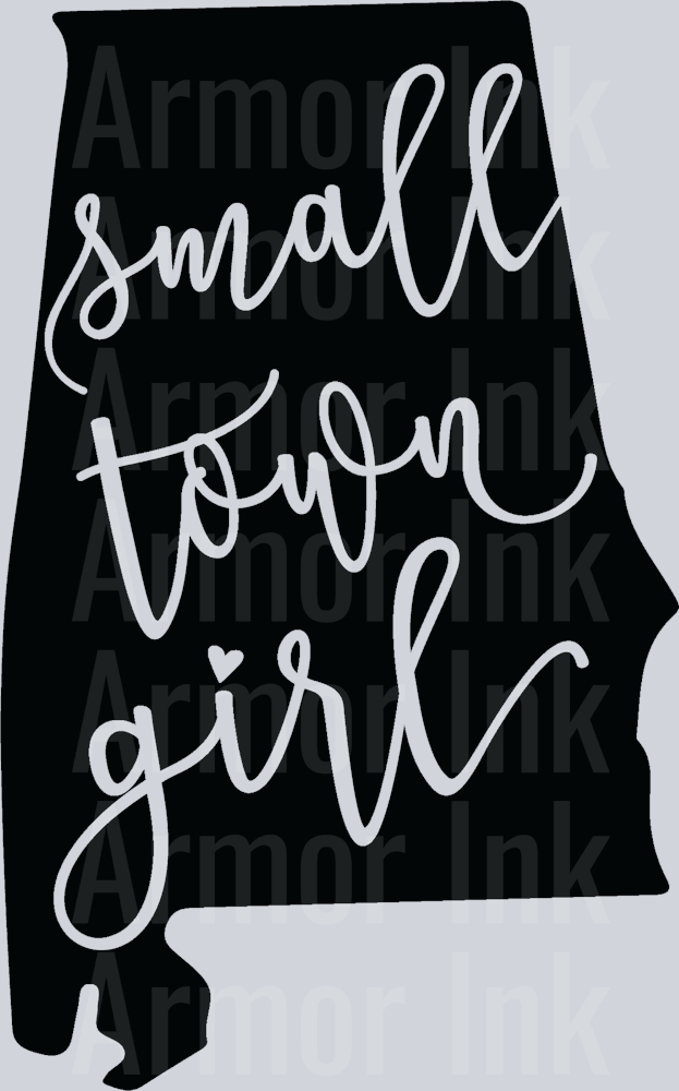 Small Town Girl Alabama DTF transfer