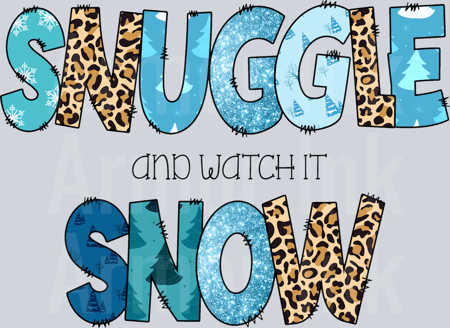 Snuggle And Watch It Snow DTF transfer