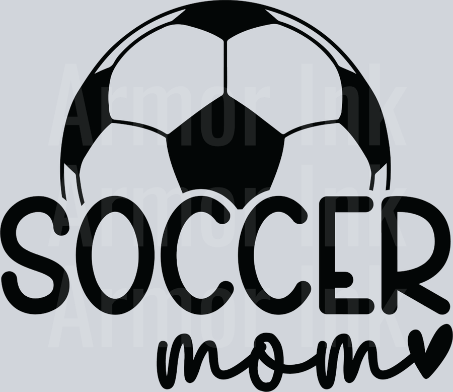 Soccer Mom Black DTF transfer