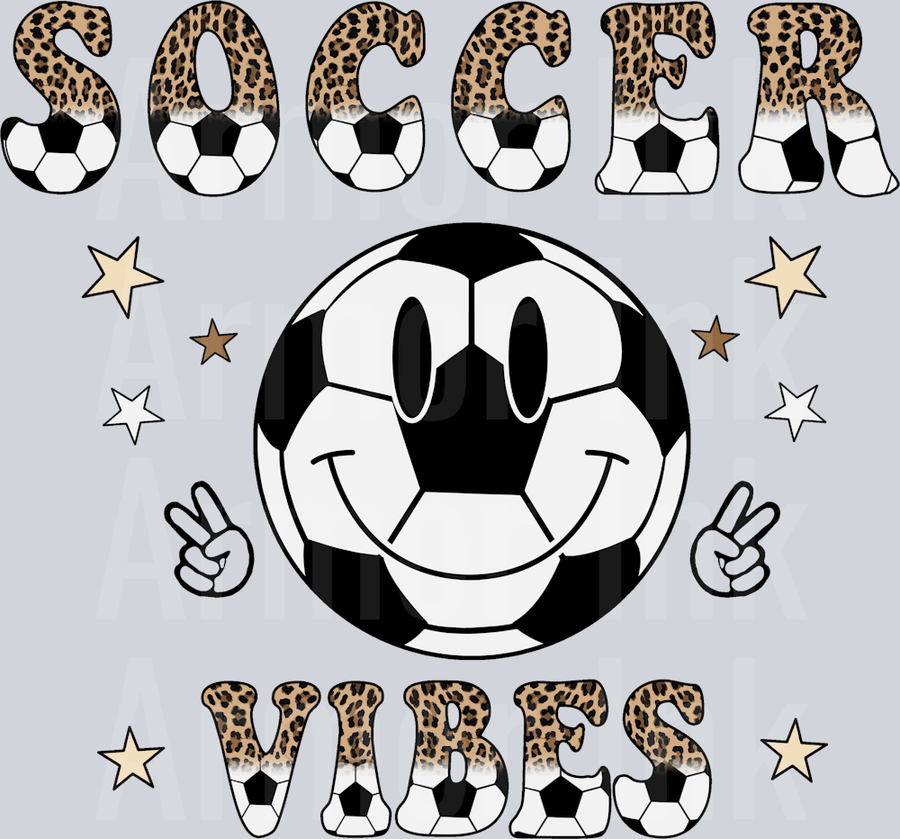 Soccer Vibes DTF transfer