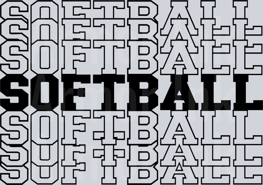 Softball DTF transfer