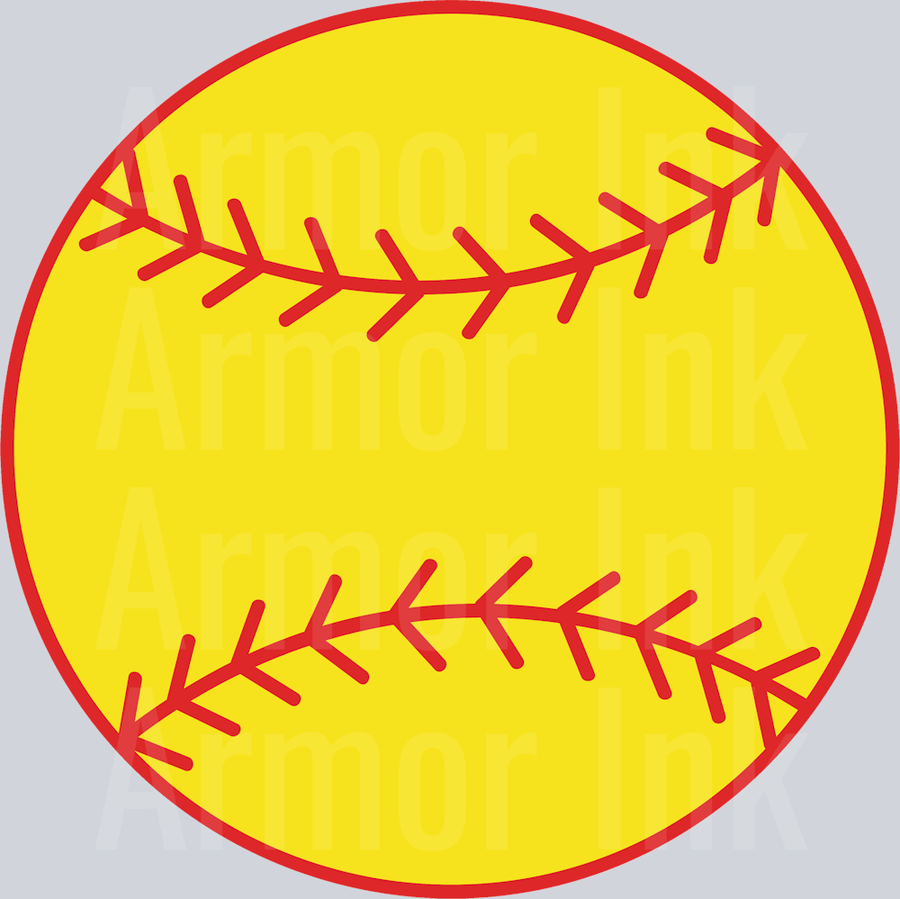 Softball DTF transfer