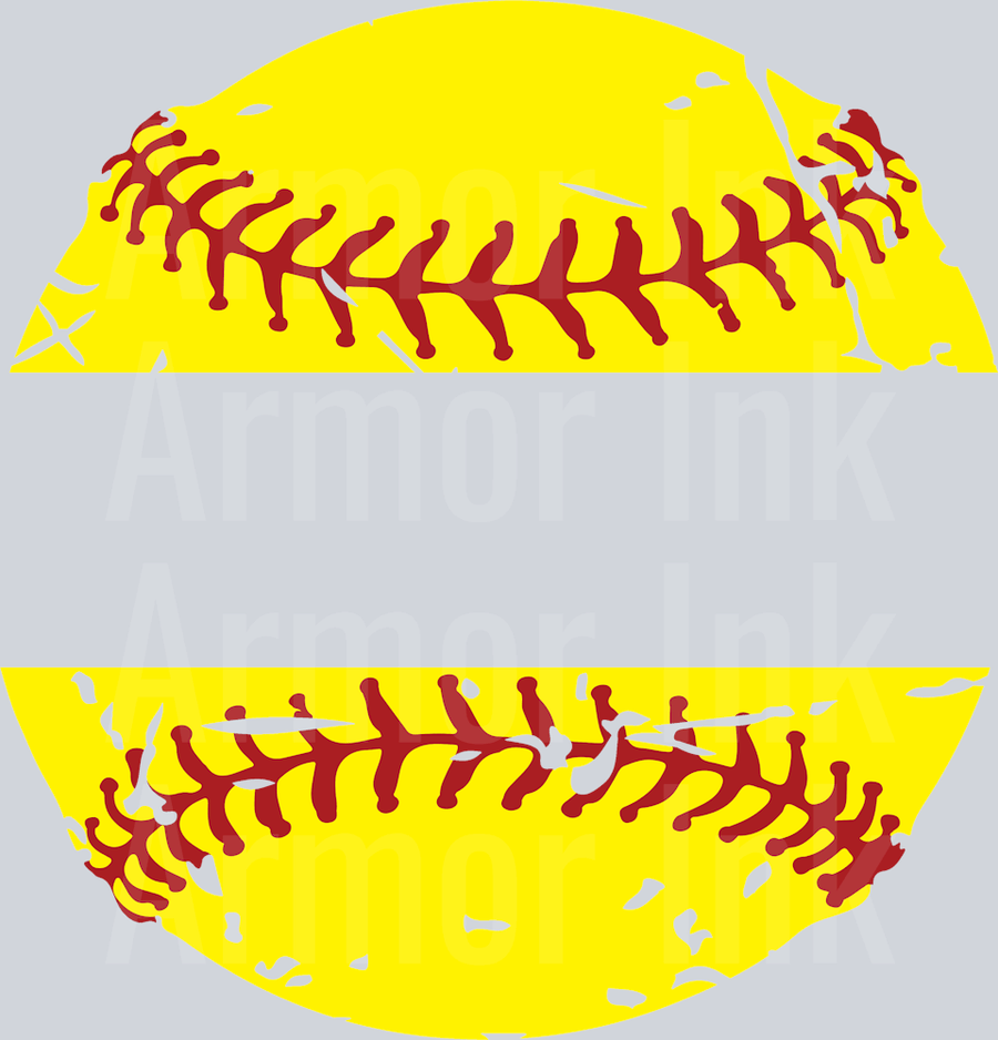 Softball DTF transfer