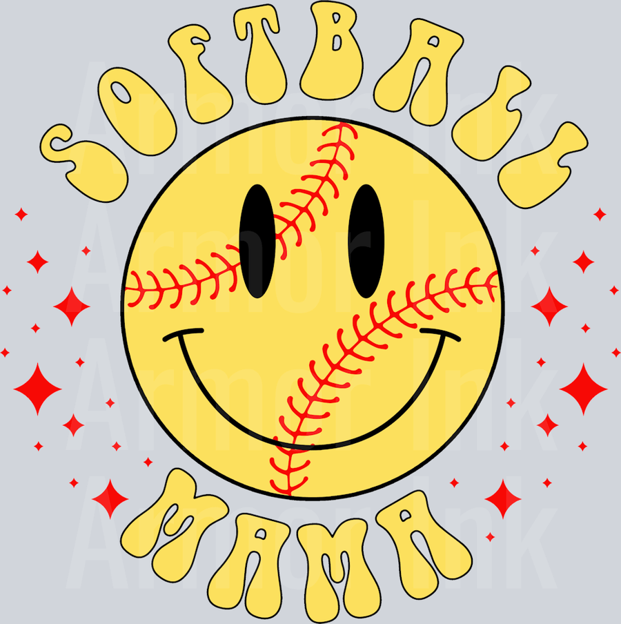 Softball Mama DTF transfer