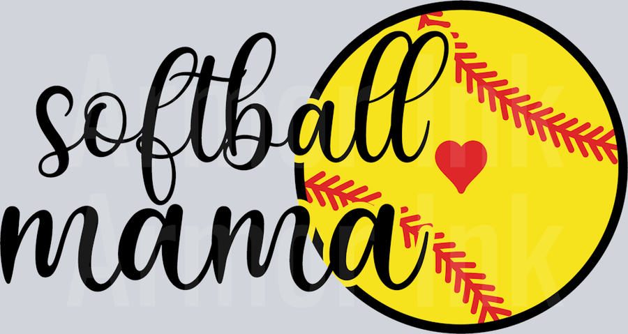 Softball Mama DTF transfer