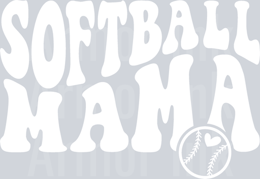 Softball Mama White