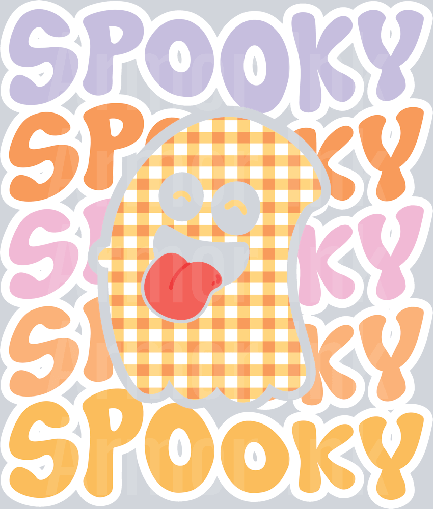 Spooky DTF transfer