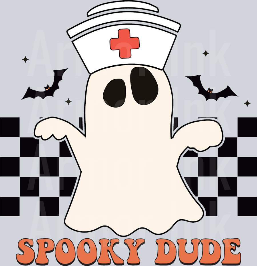 Spooky Dude DTF transfer