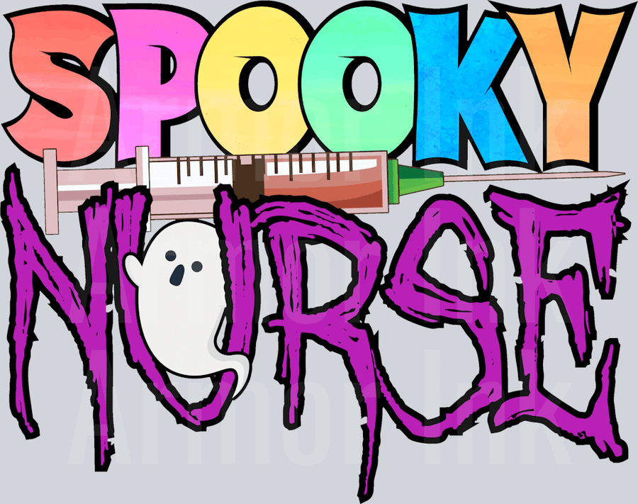 Spooky Nurse DTF transfer