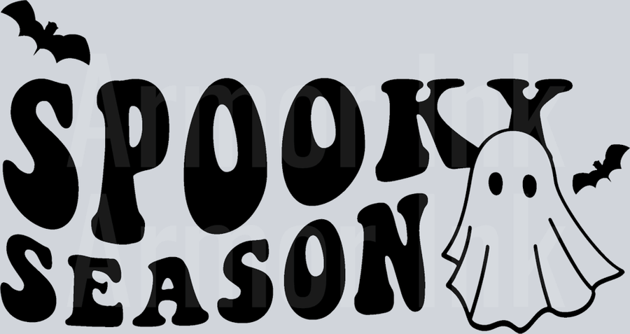 SPOOKY SEASON Black DTF transfer